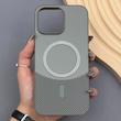 قاب گوشی iPhone 16 Pro Max آیفون CASE PVD مگ سیف اصلی هاشور کربن خاکستری