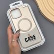 قاب گوشی iPhone 16 Pro Max آیفون CASE PVD مگ سیف اصلی هاشور کربن کرم کد E1-1000973