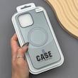 قاب گوشی iPhone 16 Pro Max آیفون CASE PVD مگ سیف اصلی هاشور کربن سرمه ای کد E1-1000974