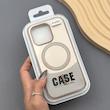 قاب گوشی iPhone 16 Pro آیفون CASE PVD مگ سیف اصلی هاشور کربن کرم کد E1-1000976