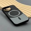 قاب گوشی iPhone 16 Pro آیفون CASE PVD مگ سیف اصلی هاشور کربن مشکی کد E1-1000978