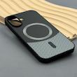 قاب گوشی iPhone 16 آیفون CASE PVD مگ سیف اصلی هاشور کربن مشکی کد 1000979