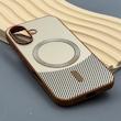 قاب گوشی iPhone 16 آیفون CASE PVD مگ سیف اصلی هاشور کربن کرم کد E1-1000980
