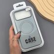 قاب گوشی iPhone 17 Pro Max آیفون CASE PVD مگ سیف اصلی هاشور کربن سرمه ای کد 1000983