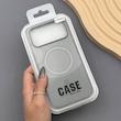 قاب گوشی iPhone 17 Pro Max آیفون CASE PVD مگ سیف اصلی هاشور کربن خاکستری کد 1000984