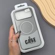 قاب گوشی iPhone 17 Pro Max آیفون CASE PVD مگ سیف اصلی هاشور کربن مشکی کد 1000986