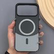 قاب گوشی iPhone 17 Pro Max آیفون CASE PVD مگ سیف اصلی هاشور کربن مشکی