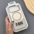 قاب گوشی iPhone 17 Pro آیفون CASE PVD مگ سیف اصلی هاشور کربن کرم کد 1000989