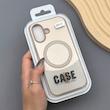 قاب گوشی iPhone 17 آیفون CASE PVD مگ سیف اصلی هاشور کربن کرم کد E1-1000992