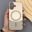قاب گوشی iPhone 17 آیفون CASE PVD مگ سیف اصلی هاشور کربن کرم