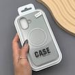 قاب گوشی iPhone 17 آیفون CASE PVD مگ سیف اصلی هاشور کربن خاکستری کد 1000993
