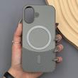 قاب گوشی iPhone 17 آیفون CASE PVD مگ سیف اصلی هاشور کربن خاکستری