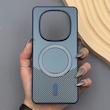 قاب گوشی Redmi Note 14 Pro 4G شیائومی CASE PVD مگ سیف اصلی هاشور کربن سرمه ای