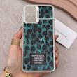قاب گوشی Galaxy A22 4G - M32 4G سامسونگ So CooL سوکول اورجینال فانتزی دکمه کرومی طرح پلنگی سبز