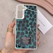 قاب گوشی Galaxy S21 FE سامسونگ So CooL سوکول اورجینال فانتزی دکمه کرومی طرح پلنگی سبز