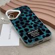 قاب گوشی iPhone 16 آیفون So CooL سوکول اورجینال فانتزی دکمه کرومی طرح پلنگی سبز کد E1-1001758