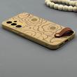 قاب گوشی Galaxy A54 سامسونگ چرمی Hard اورجینال Unique Case بند انگشتی طرح گل نسکافه‌ای کد 1000352