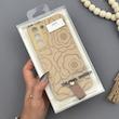 قاب گوشی Galaxy S21 FE سامسونگ چرمی Hard اورجینال Unique Case بند انگشتی طرح گل نسکافه‌ای کد 1000354