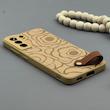 قاب گوشی Galaxy S21 FE سامسونگ چرمی Hard اورجینال Unique Case بند انگشتی طرح گل نسکافه‌ای کد 1000354