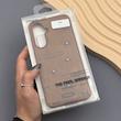 قاب گوشی Galaxy A56 سامسونگ اورجینال یونیک کیس چرمی دوخت طرح پاپیون کد 1000883