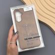 قاب گوشی Galaxy A56 سامسونگ اورجینال یونیک کیس چرمی دوخت طرح پاپیون کد 1000884