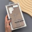 قاب گوشی Galaxy S25 Ultra سامسونگ اورجینال یونیک کیس چرمی دوخت طرح پاپیون کد 1000893