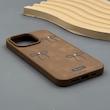 قاب گوشی iPhone 15 Pro Max آیفون اورجینال یونیک کیس چرمی دوخت طرح پاپیون کد 1000900