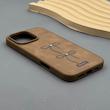 قاب گوشی iPhone 16 Pro Max آیفون اورجینال یونیک کیس چرمی دوخت طرح پاپیون کد 1000903