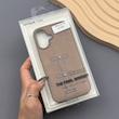 قاب گوشی iPhone 16 آیفون اورجینال یونیک کیس چرمی دوخت طرح پاپیون کد 1000908