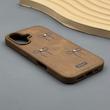 قاب گوشی iPhone 16 آیفون اورجینال یونیک کیس چرمی دوخت طرح پاپیون کد 1000910