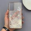 قاب گوشی Galaxy A16 سامسونگ اکلیلی شفاف لاکچری محافظ لنزدار طرح پروانه