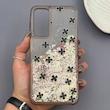 قاب گوشی Galaxy A16 سامسونگ اکلیلی شفاف لاکچری محافظ لنزدار طرح گل