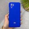 قاب گوشی Redmi Note 10 Pro 4G - Redmi Note 10 Pro Max شیائومی سیلیکونی اورجینال پاک کنی سورا SORA درجه یک زیربسته آبی کاربنی کد 181278