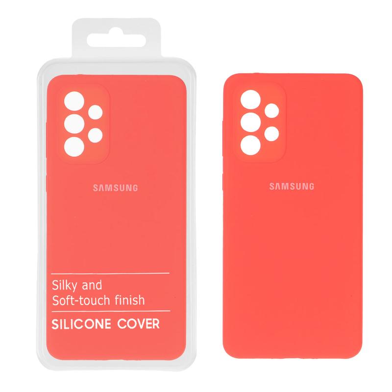 قاب گوشی Galaxy A13 4G سامسونگ سیلیکونی اورجینال پاک کنی سورا SORA درجه یک زیربسته مرجانی کد 181290