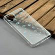 قاب گوشی Galaxy A12 - M12 سامسونگ شفاف پشت طلقی شیشه‌ای دور ژله ای طرح گل آبی کد 1002466