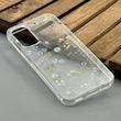 قاب گوشی Galaxy A15 سامسونگ شفاف پشت طلقی شیشه‌ای دور ژله ای طرح گل کد E1-1002483