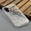 قاب گوشی Galaxy A26 سامسونگ شفاف پشت طلقی شیشه‌ای دور ژله ای طرح گل صورتی کد E1-1002510