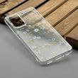 قاب گوشی Galaxy A32 4G سامسونگ شفاف پشت طلقی شیشه‌ای دور ژله ای طرح گل کد 1002523