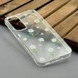 قاب گوشی Galaxy A35 سامسونگ شفاف پشت طلقی شیشه‌ای دور ژله ای طرح گل بابونه کد 1002532