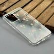 قاب گوشی Galaxy A52 4G - A52 5G - A52S سامسونگ شفاف پشت طلقی شیشه‌ای دور ژله ای طرح گل لاله کد E1-1002552