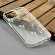 قاب گوشی iPhone 13 - iPhone 14 آیفون شفاف پشت طلقی شیشه‌ای دور ژله ای طرح گل لاله کد 1002610