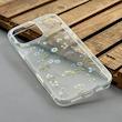 قاب گوشی iPhone 16 Pro Max آیفون شفاف پشت طلقی شیشه‌ای دور ژله ای طرح گل کد 1002619