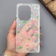 قاب گوشی Redmi Note 13 Pro 4G - Poco M6 Pro 4G - Redmi Note 14S شیائومی شفاف پشت طلقی شیشه‌ای دور ژله ای طرح گل لاله