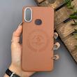 قاب گوشی Galaxy A10S سامسونگ لدر دیزاین پولو Leather Design Polo عسلی