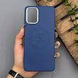 قاب گوشی Galaxy A12 - M12 سامسونگ لدر دیزاین پولو Leather Design Polo سرمه ای