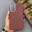 قاب گوشی Galaxy A15 سامسونگ لدر دیزاین پولو Leather Design Polo زرشکی