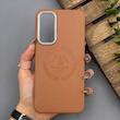 قاب گوشی Galaxy A16 سامسونگ لدر دیزاین پولو Leather Design Polo عسلی