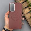 قاب گوشی Galaxy A16 سامسونگ لدر دیزاین پولو Leather Design Polo زرشکی