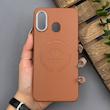 قاب گوشی Galaxy A20 - A30 سامسونگ لدر دیزاین پولو Leather Design Polo عسلی