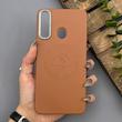 قاب گوشی Galaxy A20S سامسونگ لدر دیزاین پولو Leather Design Polo عسلی